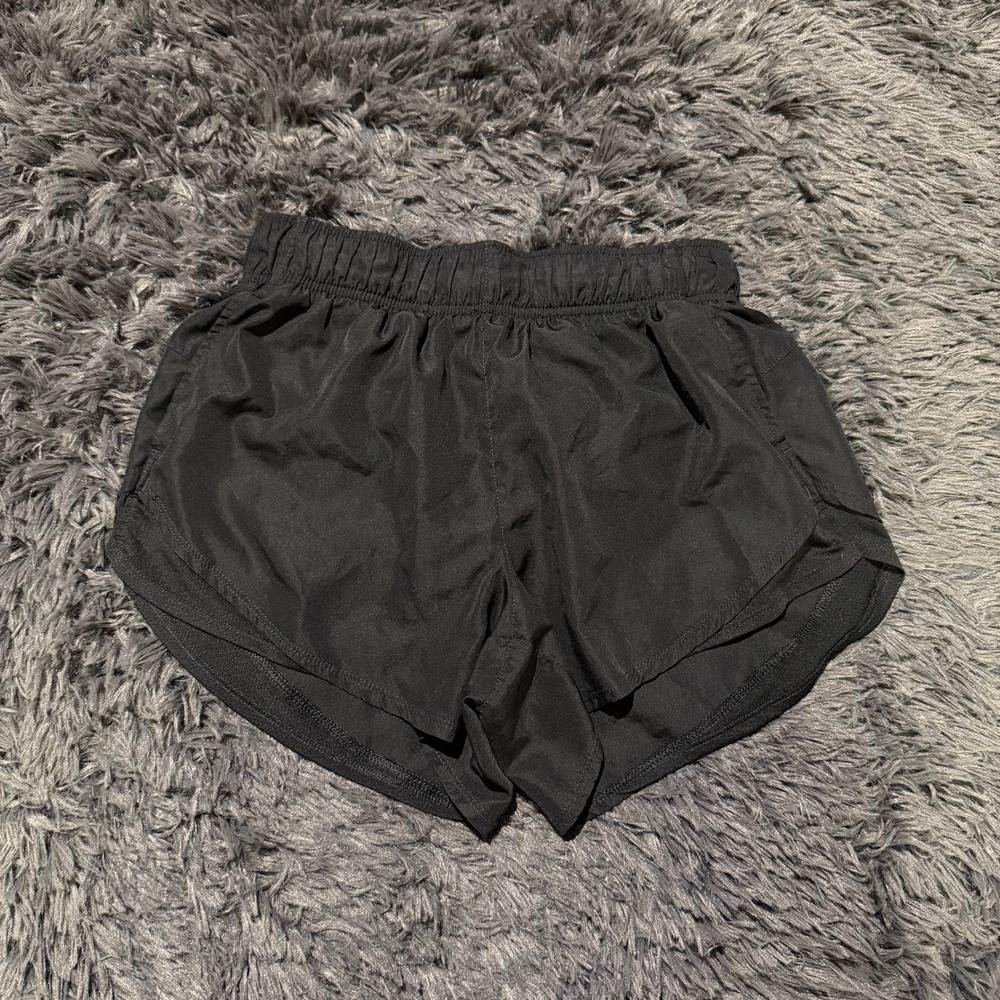 Athletic Works Womens Black Running Shorts Elastic Waist Size Small 4-6